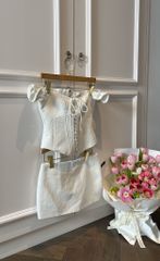 Set Áo Đan Dây Tà Nhọn