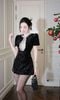 Đầm Kim Sa Viền Đá Khoét Ngực
