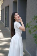 Đầm Tay Con Nhung Tùng Kate