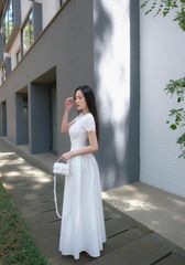 Đầm Tay Con Nhung Tùng Kate