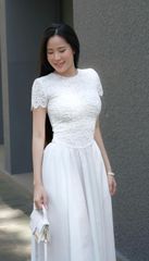 Đầm Tay Con Nhung Tùng Kate