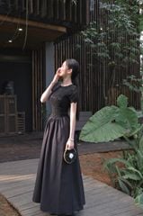 Đầm Tay Con Nhung Tùng Kate