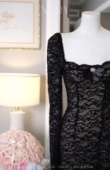 Đầm Ren Nền Hoa TD Kèm Charm
