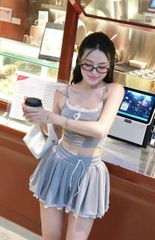 Set Thun Viền Ren Nơ