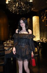 Đầm Xòe Bèo Bẹt Vai  Đan Dây