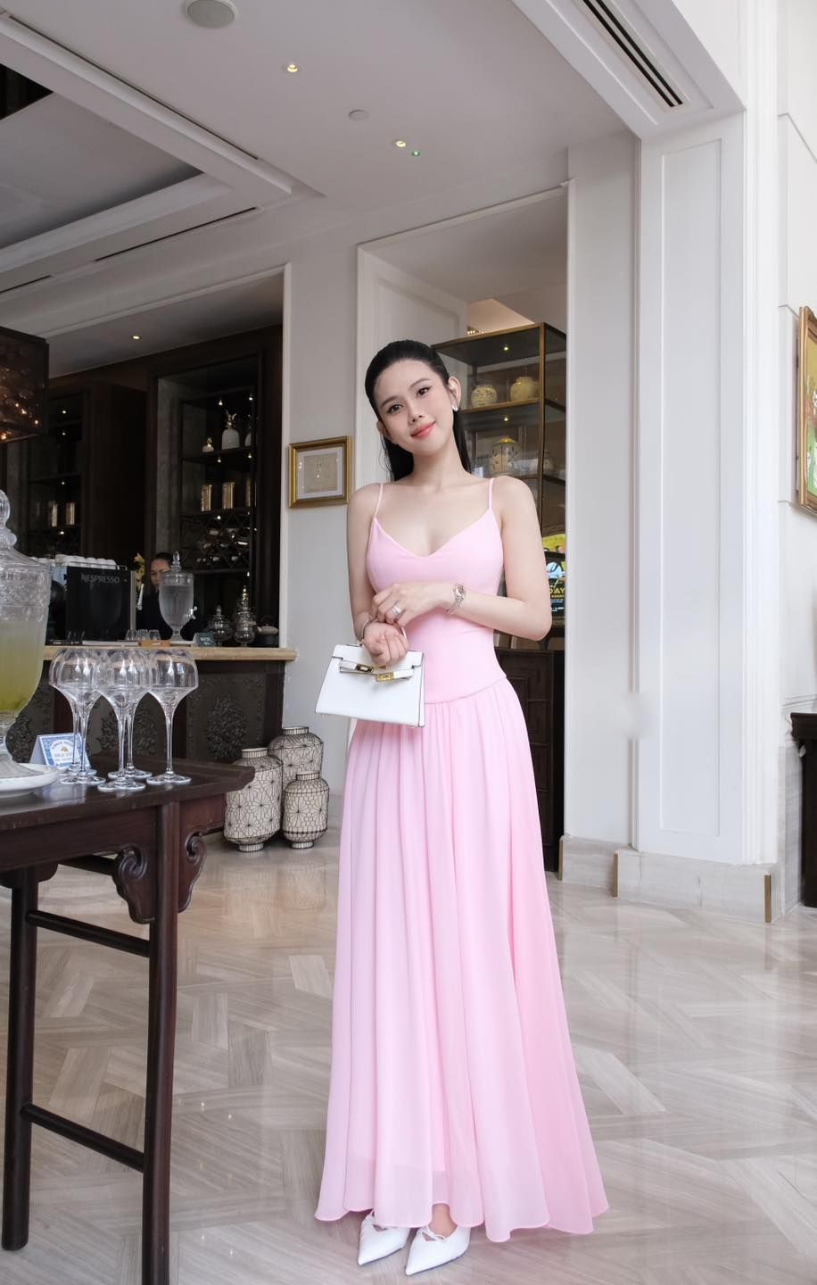 Maxi Cổ Tim 2S Trơn