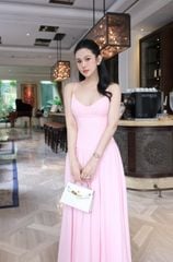 Maxi Cổ Tim 2S Trơn