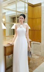 Maxi Yếm Lụa Kèm Hoa