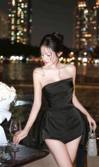Đầm Lụa Cup Tà 1 Bên