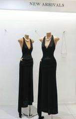 Đầm Yếm Hở Lưng Kèm Bướm