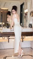 Đầm Khoen Tròn Xẻ Sau