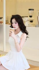 Đầm Xòe Cổ SM Kèm Charm