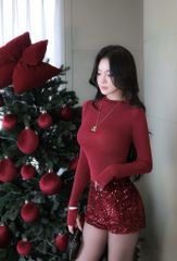 Quần Short Phối Kim Sa