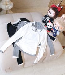 Áo Thun Nhúng 2 Bên Phối Màu