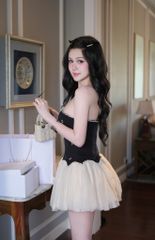 Đầm Cup Kết Viền Đá