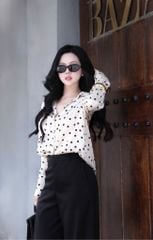 Quần Tây Lưng Cao Ống Rộng