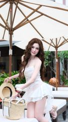 Đầm Lụa Cổ Đổ Tua Rua