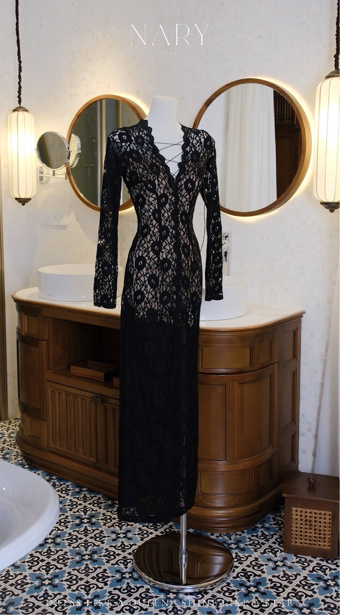 Đầm Ren TD Đan Dây