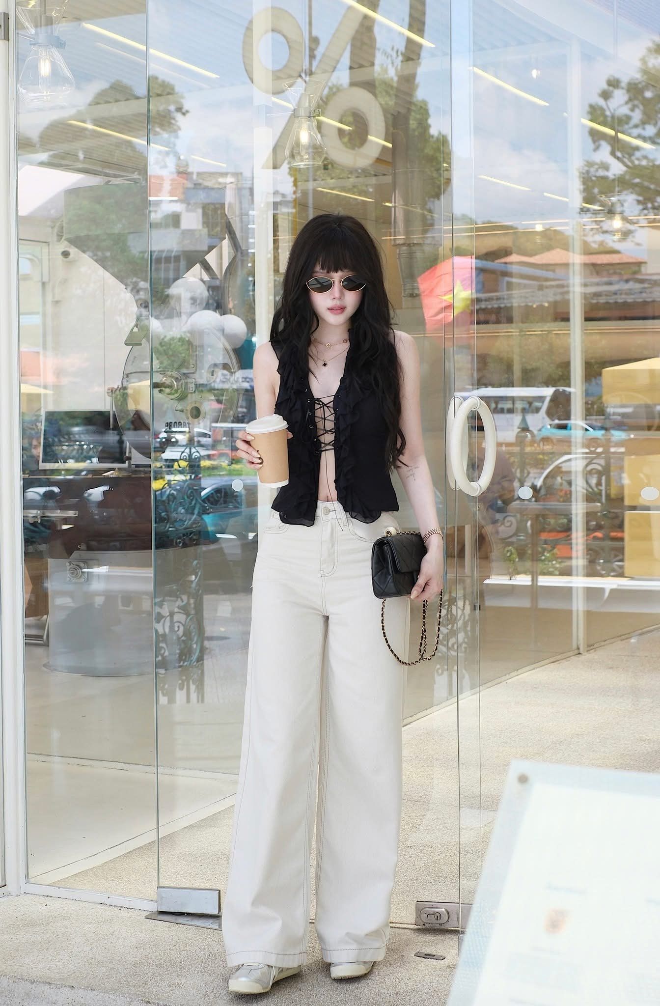 Áo Lưới  Bèo Đan Dây