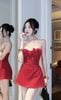 Đầm Ống Xòe Viền Bông