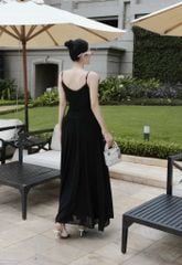 Maxi Cổ Tim 2S Trơn