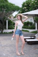 Áo Yếm Ren Kết Hoa