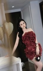 Đầm Voan Hoa Lượn Sóng