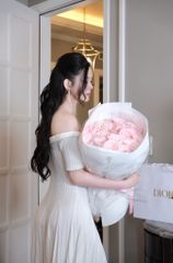 Đầm Len Xoắn Bẹt Vai