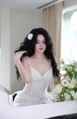 Đầm Ren Tầng Họa Tiết