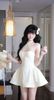 Đầm Yếm Lưới Nền Hoa