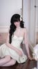Đầm Yếm Lưới Nền Hoa