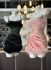 Đầm Lụa Kết Lông