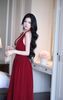 Đầm Nhung Yếm Kèm Nơ