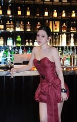 Đầm Voan Kèm Charm Đính Nơ