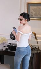Áo Thun Bẹt Vai Xoắn