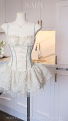 Đầm Lưới Xòe Tầng 5M