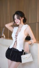 Áo Lưới  Bèo Đan Dây