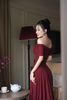Đầm Len Xoắn Bẹt Vai