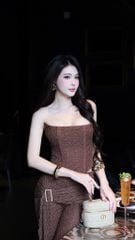 Set Áo Cup Ren Quần Loe