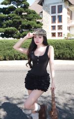 Đầm Thun Tầng Bèo