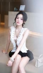 Áo Lưới  Bèo Đan Dây