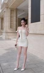 Set Áo Đan Dây Tà Nhọn