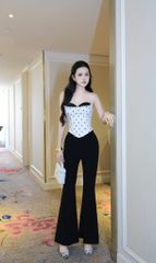 Áo Cup Viền Đá Chấm Bi