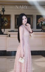 Đầm Ren Cổ V Sn
