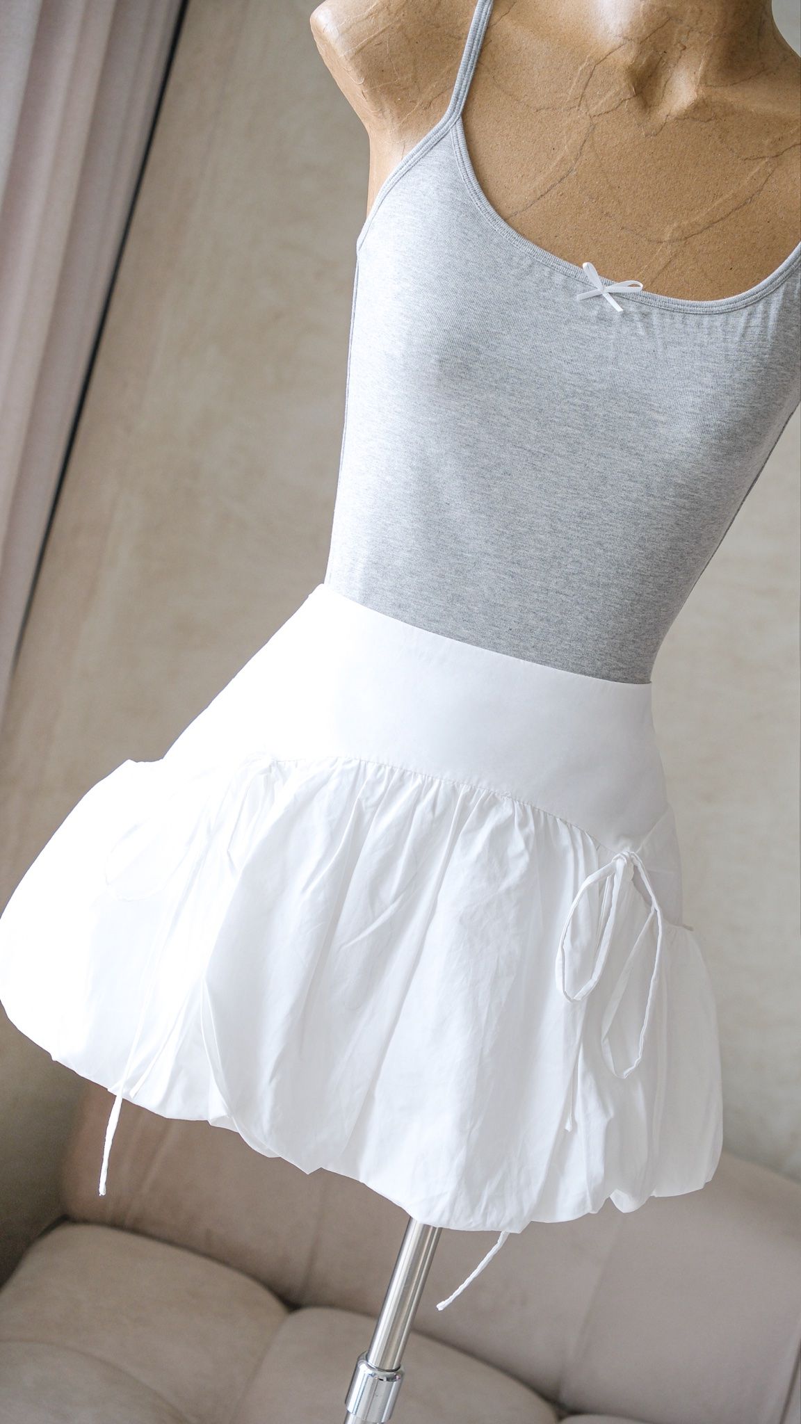 Áo 2S Thun Trơn Đính Nơ