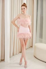 Đầm Lụa Kết Lông