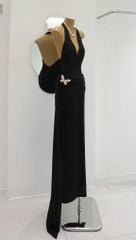 Đầm Yếm Hở Lưng Kèm Bướm