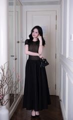 Đầm Thun Ren Phối Kate
