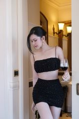 Set Lưới Đính Đá