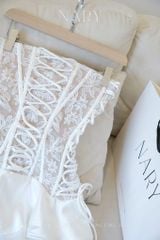 Đầm Lưới Đan Dây Phối Lụa